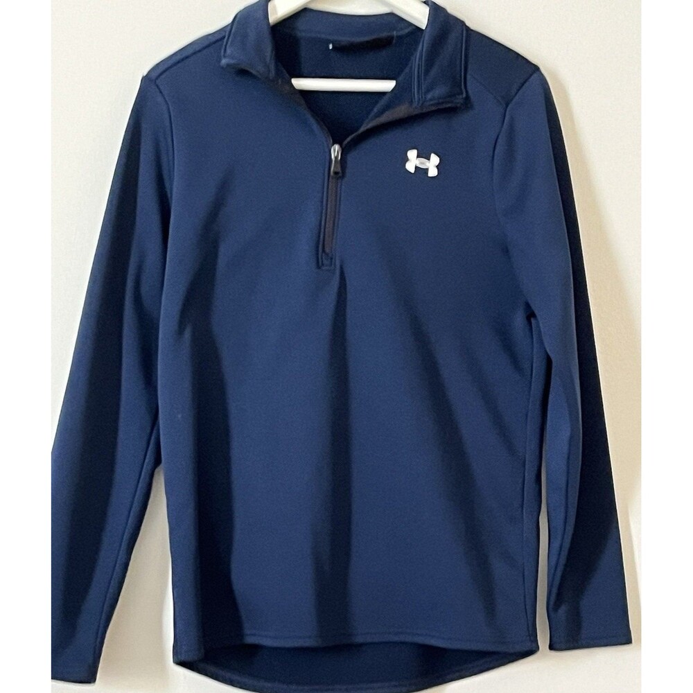 Men's UA Under Armour 1/2 Zip Tech Pullover Long Sleeve Navy Size Men's Small